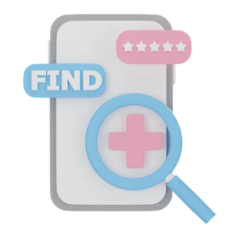 Encuentre Un Icono 3 D De Tratamiento 3D Icon