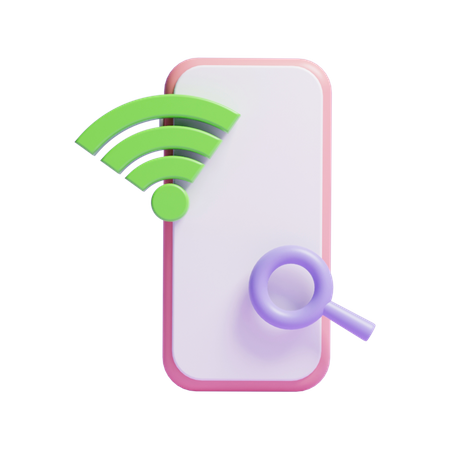 Buscar wifi  3D Icon