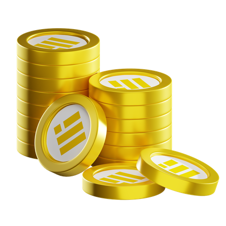 Busd Coin Stacks  3D Icon