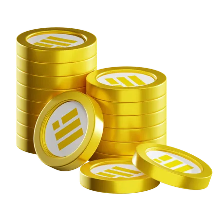 Dollar-Münzstapel  3D Icon