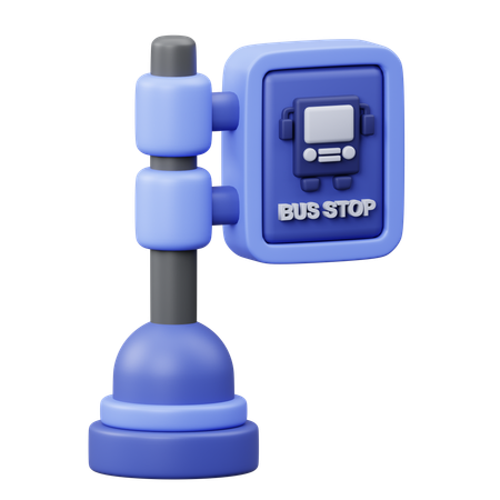 Bushaltestelle  3D Icon