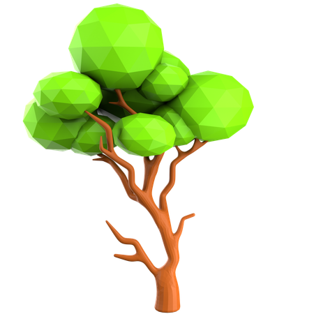 Bushy tree  3D Icon