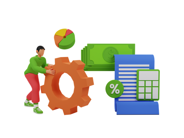 Business accounting  3D Icon