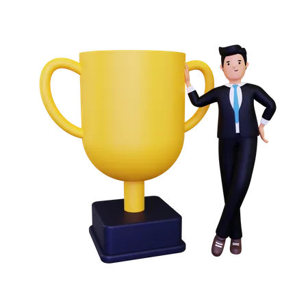 Business Achievement 3D Illustration