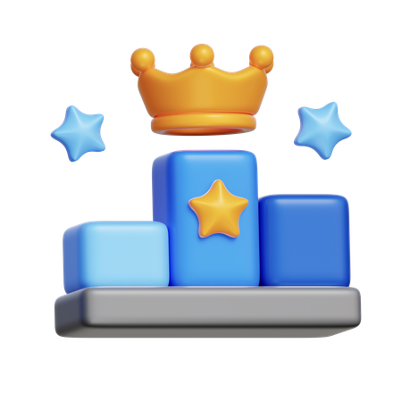 Business Achievement Podium  3D Icon