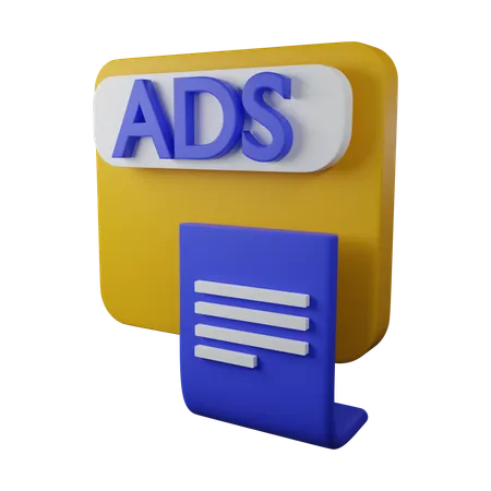 Business Ads 3 D Icon Contains PNG BLEND GLTF And OBJ Files 3D Icon