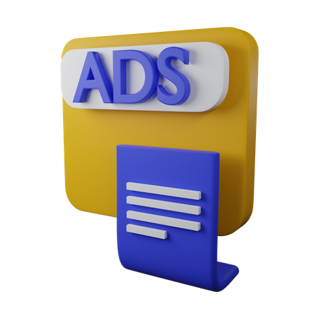 Business ads  3D Icon