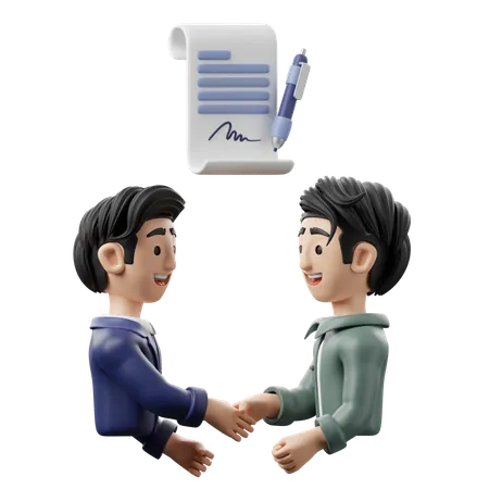 Business Agreement  3D Icon