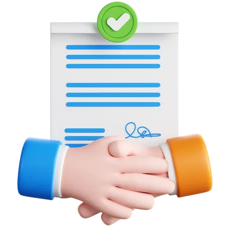 Business Agreement  3D Icon