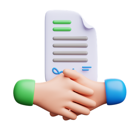 Business Agreement  3D Icon