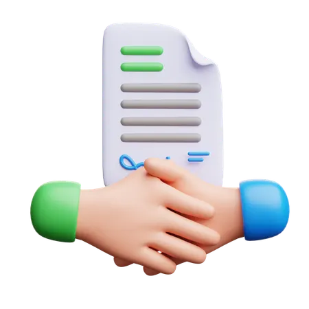 Business Agreement  3D Icon