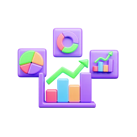 비즈니스 분석  3D Icon