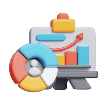 ビジネス分析  3D Icon