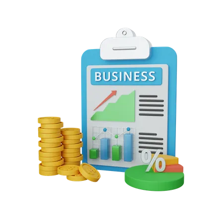 Business analysis  3D Icon