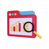 stock market data 3d logo