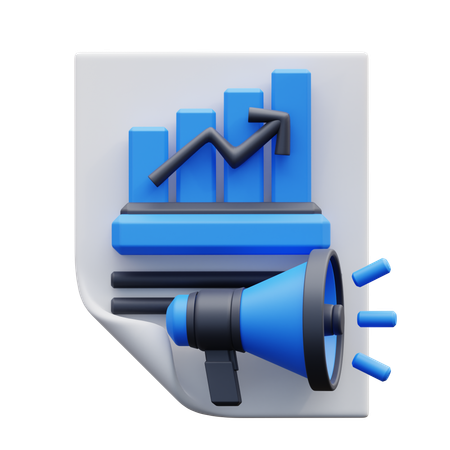 Business Analysis Announcement  3D Icon