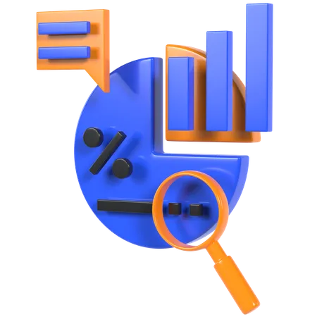 Business Analysis Data  3D Illustration