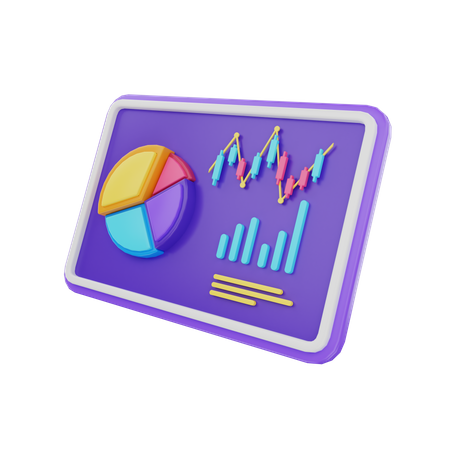 Business Analysis Presentation  3D Illustration