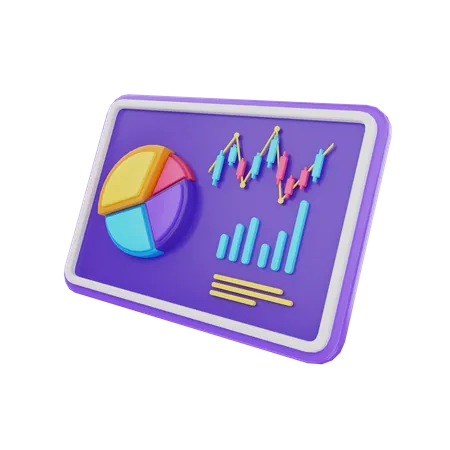 Business Analysis Presentation  3D Illustration