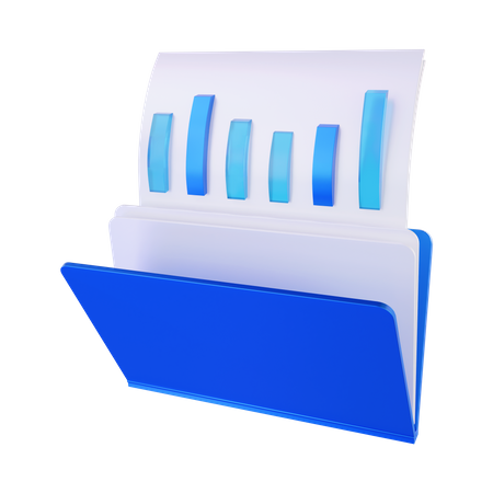 Business analysis report folder  3D Icon