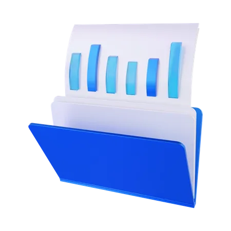 Business analysis report folder  3D Icon