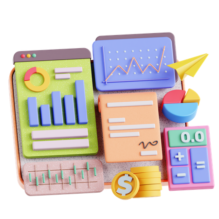 Business Analytics  3D Illustration