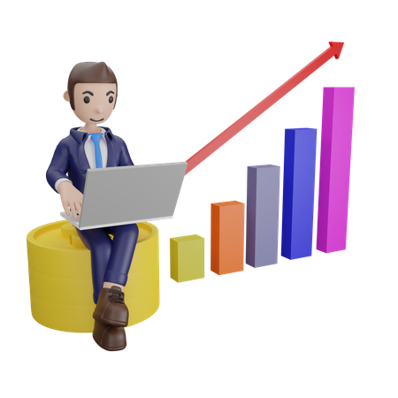 Business Analytics  3D Illustration