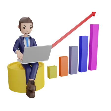 Business Analytics  3D Illustration