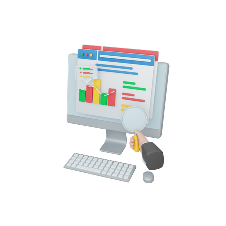 Business Analytics 3D Illustration