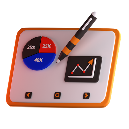 Business Analytics Dashboard  3D Icon