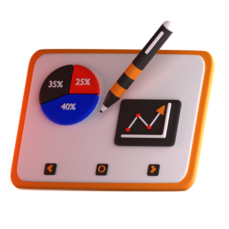 Business Analytics Dashboard  3D Icon