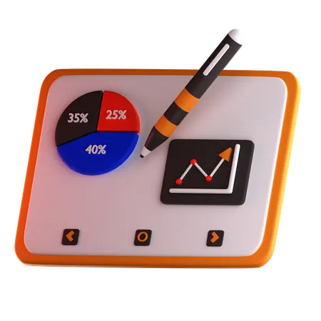Business Analytics Dashboard  3D Icon