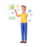 business analytics emoji 3d