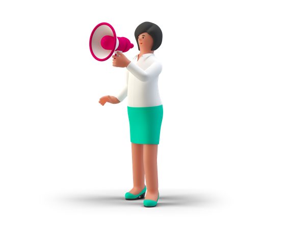 Business announcement  3D Icon