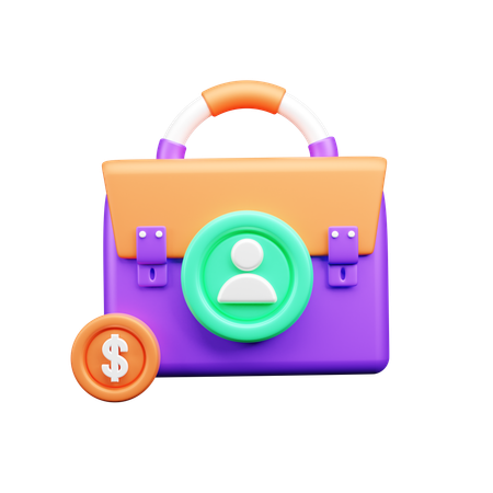 ビジネスバッグ  3D Icon