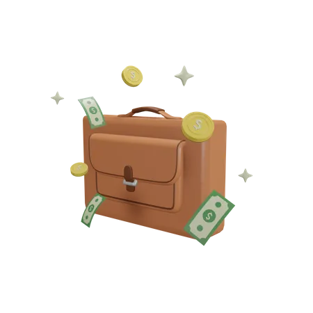 Business Bag Illustration 3D Icon