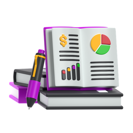 Business Book  3D Icon