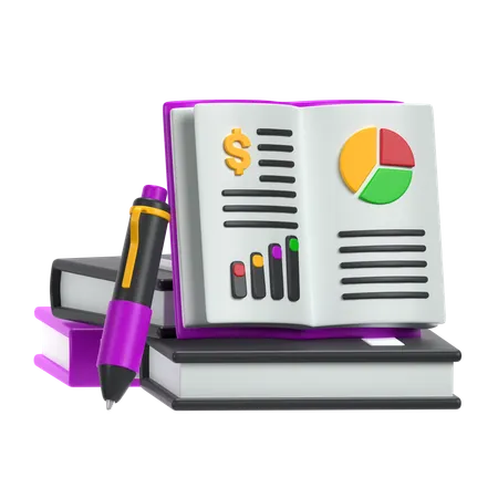 Business Book  3D Icon