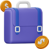 3d business briefcase emoji