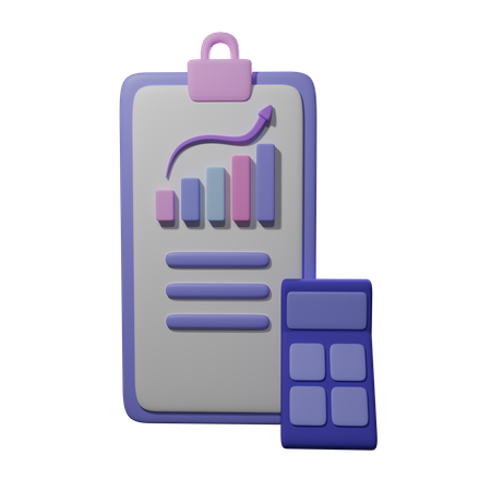 Business Calculation  3D Icon