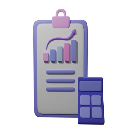 Business Calculation  3D Icon