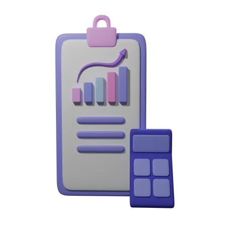 Business Calculation  3D Icon