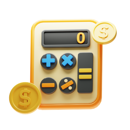 BUSINESS CALCULATOR  3D Icon