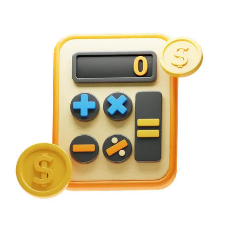 BUSINESS CALCULATOR  3D Icon