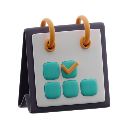 Business calendar  3D Icon