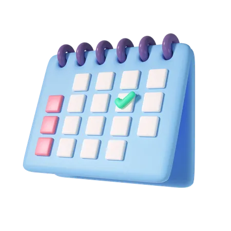 Business calendar  3D Illustration