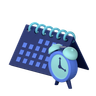 3d business calendar emoji
