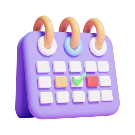 3 D Calendar Ui Icon Or Business Meeting Scheduler Concept Ui Icon 3D Icon