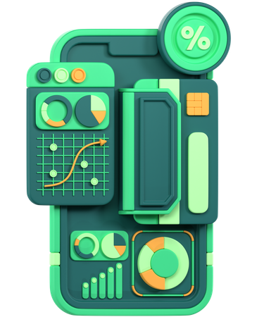 Diagramme circulaire d'affaires  3D Icon