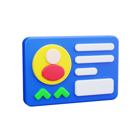 名刺  3D Icon